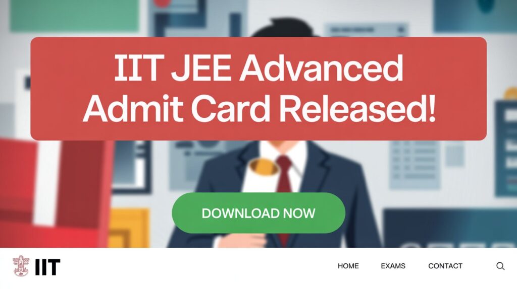 IIT JEE Advanced Entrance Exam Admit Card Released: Download Now!